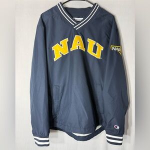Champion Navy Pullover with Yellow NAU Arch